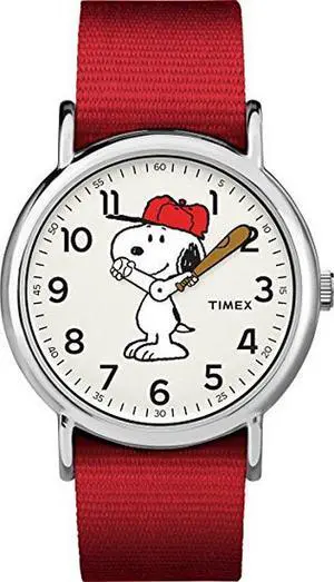 Men's Timex Weekender X Peanuts Red Snoopy Watch TW2R41400