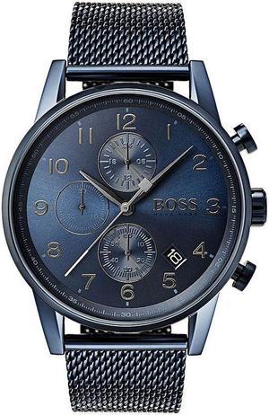 Mens Hugo Boss Navigator Chronograph GQ Edition Steel Watch 1513538