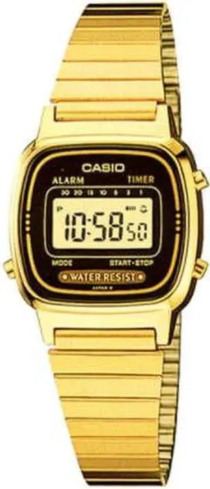 Women's Casio Classic Gold Tone Digital Watch LA670WGA-1