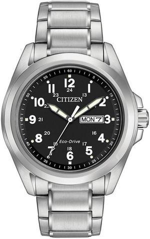 Mens Citizen EcoDrive Steel Watch AW005082E