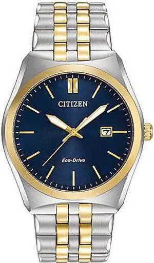 Citizen Eco-Drive Mens Corso Series Blue Dial Two Tone Bracelet Watch BM7334-58L Citizen Eco-Drive Mens Corso Series Blue Dial Two Tone Bracelet Watch BM7334-58L