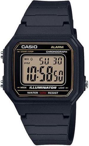 Men's Casio Black Classic Resin Band Watch W217H-9AV