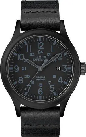 Men's Timex Expedition Scout 20mm Leather Band Watch TW4B14200 TW4B142009J