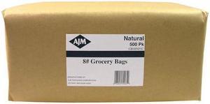 8# Brown Grocery Bags (500ct)