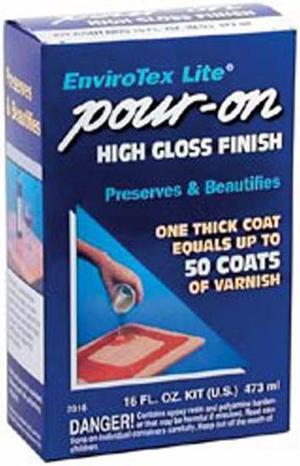 EnviroTex Lite Pour-On High Gloss Finish-16 Ounces