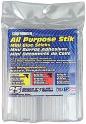 All-Purpose Stik Mini Glue Sticks-.28"X4" 25/Pkg