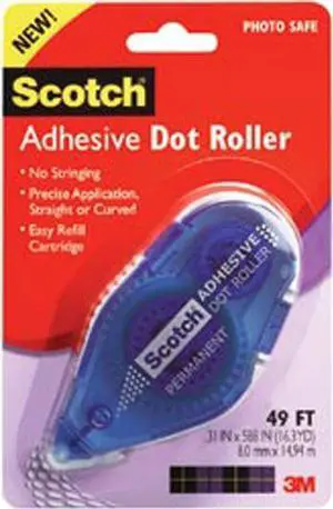 Scotch Adhesive Dot Roller -.31"X49'