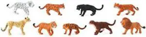 Plastic Miniatures In Toobs-Big Cats