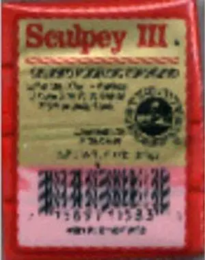 Sculpey III Polymer Clay 2oz-Red Hot Red