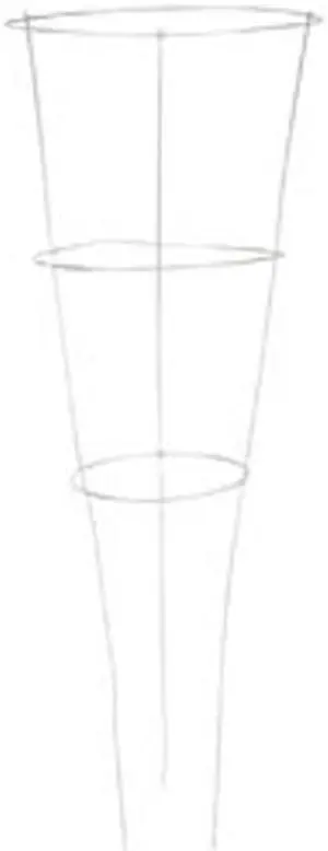 Galvanized Tomato Cage 33"X12"-3 Ring/3 Legs