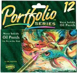 Crayola Portfolio Pastels 12/Pkg-Assorted Colors