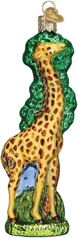 Giraffe Safari Animal Christmas Holiday Ornament