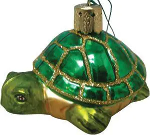 Beachcombers Glass Nautical Ocean Sea Turtle Christmas Ornament