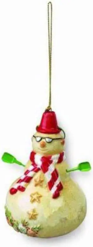 Porcelain Sandman with Sand Shovel Arms Beach Holiday Christmas Ornament