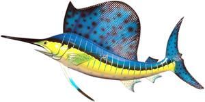 Ocean Sailfish Salt Water Fishing Replica Wall Mount 3D 28 inch