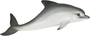 Bottlenose Gray Dolphin Wall Tiki Nursery Bath Decor 8 Inches
