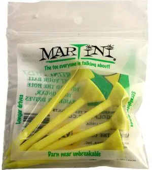 Martini Golf Tees Martini Tees (YELLOW) Golf Tees