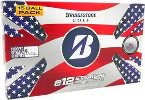 Bridgestone Golf E12 Straight (White/Patriot) 2025 Golf Balls
