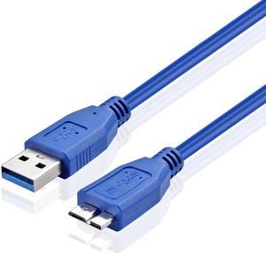 1M/3FT Blue USB 3.0 Type A Male To Micro B Male Superspeed Cable Adapter M/M