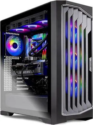 Skytech Legacy Gaming PC Desktop, Ryzen 9 9900X 4.4 GHz (5.6GHz Turbo ), NVIDIA RTX 4080 Super 16GB GDDR6X, 2TB Gen4 SSD, 64GB DDR5 5600 , 1000W GOLD ATX 3.0 PSU, 360mm  AIO , Wi-Fi, Win 11 Home