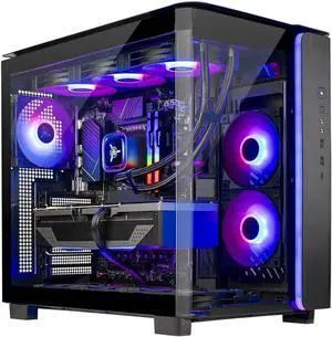 Skytech King 95 Gaming PC Desktop, Ryzen 7 9700X 3.8 GHz (5.5GHz Turbo), NVIDIA RTX 4070 Super 12GB GDDR6X, 2TB Gen4 SSD, 32GB DDR5  6000 RGB, 850W GOLD PSU, 360mm  AIO , Wi-Fi, Win 11 Home