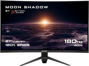 Skytech Gaming 27-inch Curved Gaming Monitor up to 180Hz, QHD 2K(2560 x 1440), 3.7ms Response Time, 1500R VA Panel, FreeSync & G-Sync Support, Swivel Tilt Height Pivot Adjustable, HDMI & DisplayPort