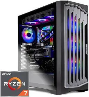 Skytech Legacy Gaming PC, Ryzen 7 7800X3D 4.2 GHz, NVIDIA RTX 4080 Super,16GB GDDR6X,DLSS 3, AI Enhancement Ready,360mm AIO,2TB Gen4 SSD, 64GB DDR5 5600 RGB, 1000W GOLD ATX 3.0,Wi-Fi, Win 11 Home