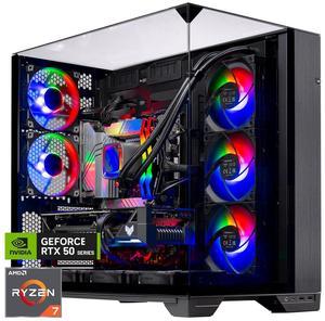 Skytech O11 Vision Gaming PC Desktop, Ryzen 7 9800X3D 4.7 GHz (5.2 GHz Turbo), NVIDIA RTX 5070 Ti 16GB GDDR7, 1TB Gen4 SSD, 32GB DDR5  6000 RGB, 850W GOLD PSU, 360mm  AIO , Wi-Fi, Win 11 Home