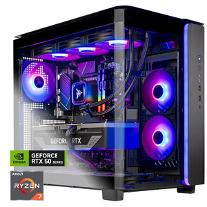 thumbnail image 2 of Skytech Prism 4 Gaming PC - Ryzen 7 9800X3D, RTX 5080 16GB, 4TB SSD, 64GB DDR5 RGB Gaming Desktop 2 of 9