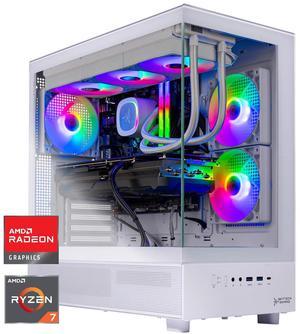 Skytech Azure Gaming PC Desktop, Ryzen 7 9800X3D 4.7 GHz (5.2 GHz Turbo Boost), AMD RX 9070 XT 16GB GDDR6, 2TB Gen4 NVME SSD, 32GB DDR5 RAM 6000 RGB, 1000W GOLD PSU, Wi-Fi, Win 11