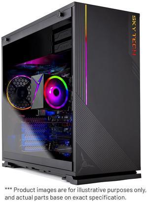 Skytech Azure Gaming PC Desktop, Ryzen 5 8600G 4.3 GHz (5GHz Turbo), AMD Radeon 760M , 500GB NVMe SSD, 16GB DDR5 RAM 6000, 650W GOLD PSU, Wi-Fi, Win 11