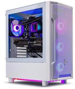 Skytech Archangel Gaming PC Desktop, Ryzen 7 7700X 4.5 GHz (5.4GHz Turbo), AMD RX 7600 8GB , 1TB NVMe SSD, 32GB DDR5 RAM 5200 RGB, 600W GOLD PSU, 240mm ARGB AIO, Wi-Fi, Win 11