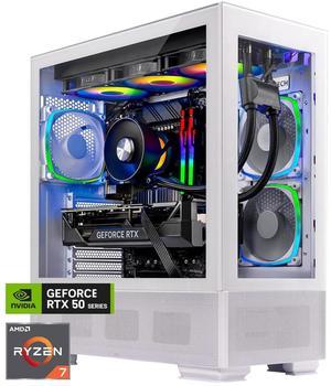 Skytech Azure Gaming PC Desktop, Ryzen 7 7800X3D 4.2 GHz (5GHz Turbo), NVIDIA RTX 5070 12GB GDDR7, 2TB Gen4 NVMe SSD, 32GB DDR5 RAM 6000 RGB, 750W GOLD PSU, 360mm ARGB AIO , Wi-Fi, Win 11