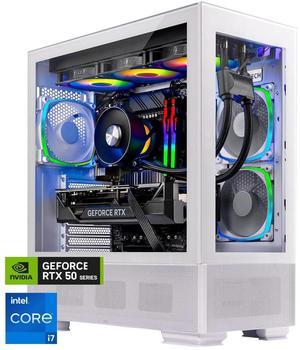 Skytech Azure Gaming PC Desktop, Intel i7 14700F 2.1 GHz (5.3GHz Turbo), NVIDIA RTX 5070 12GB GDDR7, 2TB Gen4 NVMe SSD, 32GB DDR5 RAM 6000 RGB, 750W GOLD PSU, 360mm ARGB AIO , Wi-Fi, Win 11