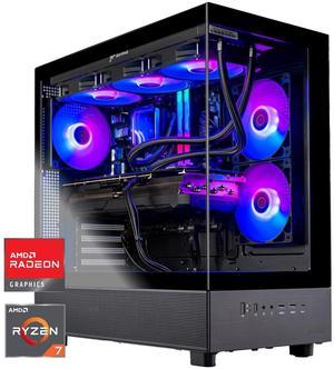 Skytech Azure Gaming PC Desktop, Ryzen 7 7800X3D 4.2 GHz (5GHz Turbo), AMD RX 9070 XT 16GB, 2TB Gen4 NVMe SSD, 32GB DDR5 RAM 6000 RGB, 850W GOLD ATX 3 PSU, 360mm ARGB AIO , Wi-Fi, Win 11,Montech XR