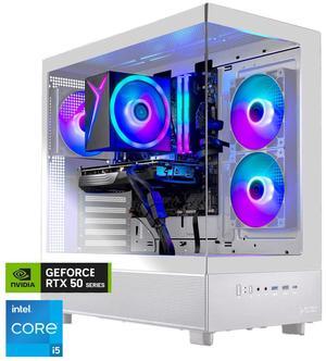 Skytech Azure Gaming PC Desktop, Intel i5 14400F 2.5 GHz (4.7GHz Turbo), NVIDIA RTX 5060 8GB, 1TB NVMe SSD, 16GB DDR5 RAM 6000, 650W GOLD PSU, Wi-Fi, Win 11