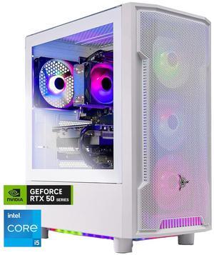 Skytech Archangel Gaming PC Desktop, Intel i5 14400F 2.5 GHz (4.7GHz Turbo), NVIDIA RTX 5060 8GB, 1TB NVMe SSD, 16GB DDR5 RAM 6000, 650W GOLD PSU, Wi-Fi, Win 11