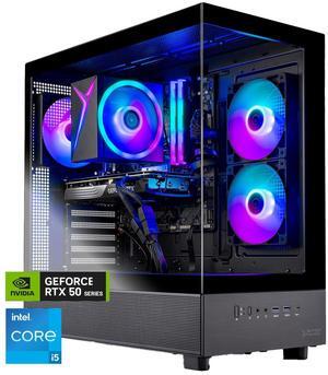 Skytech Azure Gaming PC Desktop, Intel i5 14400F 2.5 GHz (4.7GHz Turbo), NVIDIA RTX 5060 8GB, 1TB NVMe SSD, 32GB DDR5 RAM 5200 RGB, 650W GOLD PSU, Wi-Fi, Win 11