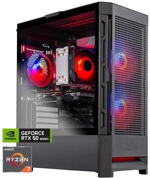 Skytech Blaze4 Mini Gaming PC Desktop, Ryzen 7 5700 3.7 GHz (4.6GHz Turbo), NVIDIA RTX 5060 8GB, 1TB NVMe SSD, 16GB DDR4 RAM 3200, 650W GOLD PSU, Wi-Fi, Win 11