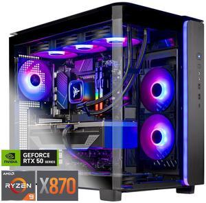Skytech King 95 Gaming PC Desktop, Ryzen 9 9950X3D 4.3 GHz (5.7GHz Turbo), X870 Motherboard, NVIDIA RTX 5080 16GB, 4TB Gen4 NVMe SSD, 64GB DDR5 6000 RGB, 1000W GOLD ATX 3, 360mm AIO , Wi-Fi, Win 11