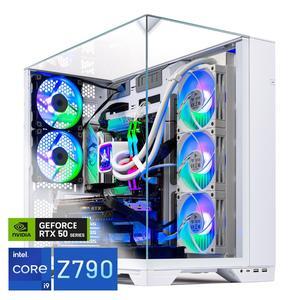 Skytech O11 Vision Gaming PC Desktop, Intel i9 14900K 3.2 GHz (5.7GHz Turbo), Z790 Motherboard, NVIDIA RTX 5080 16GB, 2TB Gen4 NVMe SSD, 32GB DDR5 6000 RGB, 850W GOLD ATX 3, 360mm AIO, Wi-Fi, Win 11