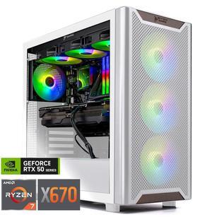 Skytech Chronos Gaming PC Desktop, Ryzen 7 7800X3D 4.2 GHz (5GHz Turbo Boost), X670 Motherboard,NVIDIA RTX 5080 16GB GDDR7, 2TB SSD, 32GB DDR5 6000, 850W GOLD ATX 3.0, 360mm AIO , Wi-Fi, Win 11 Home