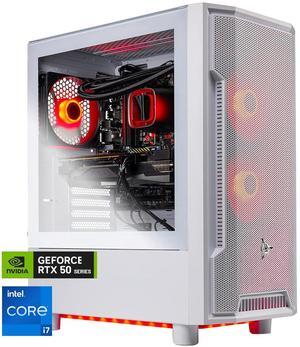 Skytech Archangel Gaming PC Desktop, Intel i7 12700F 2.1 GHz (4.9GHz Turbo), NVIDIA RTX 5060 8GB, 1TB NVMe SSD, 32GB DDR5 RAM 5200 RGB, 650W GOLD PSU, 240mm ARGB AIO, Wi-Fi, Win 11