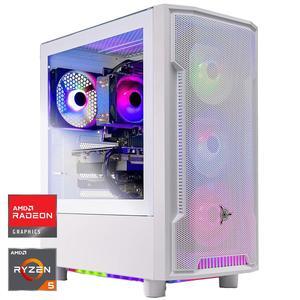 Skytech Archangel Gaming PC Desktop, Ryzen 5 9600X 3.9 Ghz (5.4GHz Turbo), AMD RX 9060 XT 8GB, 1TB Gen4 NVMe SSD, 16GB DDR5 RAM 6000, 650W GOLD PSU, Wi-Fi, Win 11 |