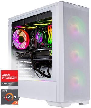 Skytech Eclipse Lite Gaming PC Desktop, Ryzen 7 9700X 3.8 GHz (5.5GHz Turbo), AMD RX 9060 XT 8GB, 1TB Gen4 NVMe SSD, 32GB DDR5 RAM 5200 RGB, 650W GOLD PSU, 360mm ARGB AIO , Wi-Fi, Win 11