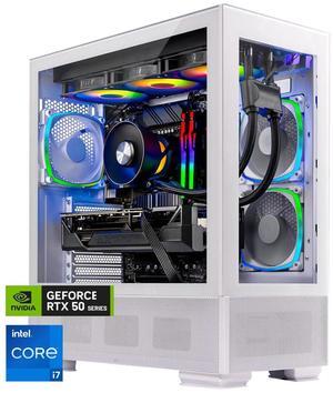 Skytech Azure Gaming PC Desktop, Intel i7 14700F 2.1 GHz (5.3GHz Turbo), NVIDIA RTX 5070 Ti 16GB, 2TB Gen5 NVMe SSD, 64GB DDR5 RAM 5600 RGB, 850W GOLD ATX 3 PSU, 360mm ARGB AIO , Wi-Fi, Win 11