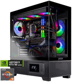 Skytech Azure 3 Plus Gaming PC Desktop, Ryzen 9 9900X3D 4.4 GHz (5.5GHz Turbo), NVIDIA RTX 5070 Ti 16GB, 1TB Gen4 NVMe SSD, 64GB DDR5 RAM 5600 RGB, 850W GOLD ATX 3 PSU, 360mm ARGB AIO , Wi-Fi, Win 11