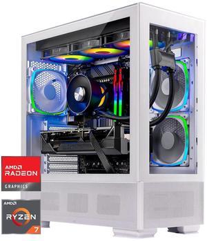 Skytech Azure Gaming PC Desktop, Ryzen 7 9800X3D 4.7 GHz (5.2 GHz Turbo), AMD RX 9070 XT 16GB, 2TB Gen5 NVMe SSD, 64GB DDR5 RAM 5600 RGB, 850W GOLD ATX 3 PSU, 360mm ARGB AIO , Wi-Fi, Win 11