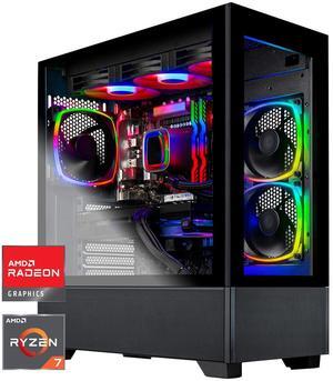 Skytech Azure Gaming PC Desktop, Ryzen 7 9800X3D 4.7 GHz (5.2 GHz Turbo), AMD RX 9070 XT 16GB, 2TB Gen5 NVMe SSD, 64GB DDR5 RAM 5600 RGB, 850W GOLD ATX 3 PSU, 360mm ARGB AIO , Wi-Fi, Win 11