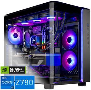 Skytech King 95 Gaming PC Desktop, Intel i7 14700K 3.4 GHz (5.5GHz Turbo),Z790 MB, NVIDIA RTX 5070 Ti 16GB, 1TB Gen4 NVMe SSD, 32GB DDR5 RAM RGB, 850W GOLD ATX 3 PSU, 360mm ARGB AIO , Wi-Fi, Win 11